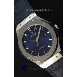 Hublot Classic Fusion Blue Titanium Swiss Replica Watch - 1:1 Mirror Replica