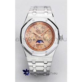 Audemars Piguet Royal Oak Perpetual Calendar Swiss Replica 904L Steel - Champange Dial