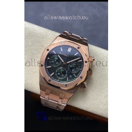 Audemars Piguet Royal Oak 50th Anniversary Super Clone - Rose Gold Casing Green Dial in 41MM