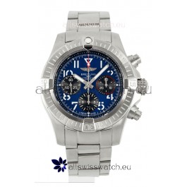 Breitling Avenger B01 Chronograph 45 Stainless Steel Blue Dial 1:1 Mirror Swiss Replica Watch 