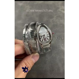Bvlgari Serpenti Tubogas Double Spiral Stainless Steel Super Clone Replica Watch