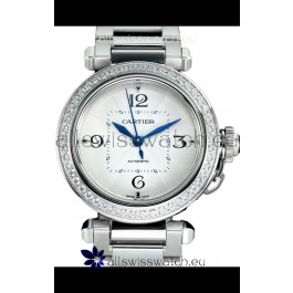 Pasha De Cartier 1:1 Mirror Quality Automatic Swiss Replica Watch 35MM Stainless Steel 