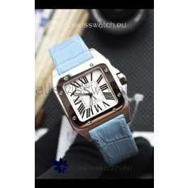 Santos De Cartier 1:1 Mirror Replica - 35MM Stainless Steel Casing Watch 