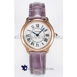 Ronde Louis Cartier Super Clone 29MM Rose Gold Watch in Swiss Quartz Movement
