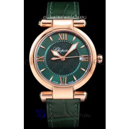 Chopard Imperiale White Dial Swiss Automatic Replica Watch in Rose Gold Case 904L Steel 