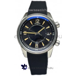 Jaeger LeCoultre Polaris Date Black Dial Rubber Strap 1:1 Mirror Replica Watch 42MM