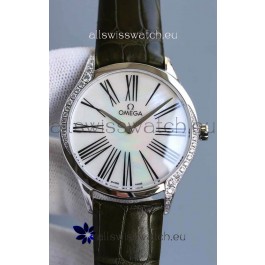 Omega De Ville Tresor Edition Swiss Quartz Watch 36MM Steel Casing White Dial