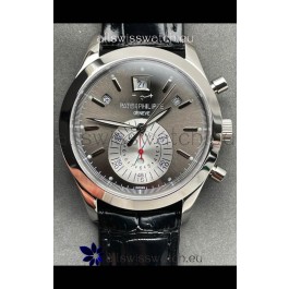 Patek Philippe Super Clone 5960P Annual Calandar Chronograph Steel Dial 1:1 Mirror Swiss Replica Watch