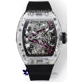 Richard Mille RM38-02 Sapphires Bubba Watson Black Rubber Tourbillon Movement 1:1 Mirror Replica
