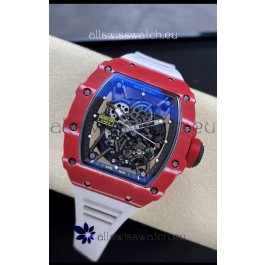 Richard Mille RM35-02 Rafael Nadal Red Carbon Fiber Casing with Genuine Tourbillon Super Clone Watch