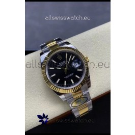 Rolex Datejust M126333 41MM ETA3235 72 Hours Power Black Dial Oyster 1:1 Mirror Replica Yellow Gold 904L Steel