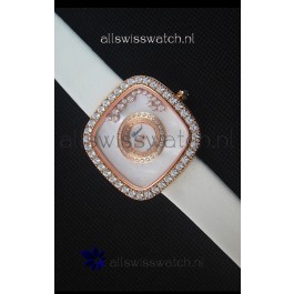 Chopard Happy Diamonds 38MM White Strap in White Dial