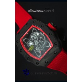 Richard Mille RM35-01 Rafael Nadal Edition Swiss Replica Watch Red Nylon Strap