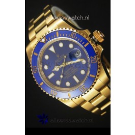 Rolex Submariner 16618 Gold Ceramic Bezel Replica 1:1 Watch with Swiss 3135 Movement
