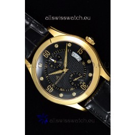 Jaeger LeCoultre Master Control Yellow Gold Swiss Replica Watch 