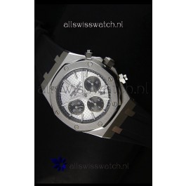 Audemars Piguet Royal Oak Chronograph Watch in Stainless Steel Case White Dial