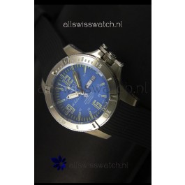 Ball Hydrocarbon Spacemaster Automatic Day Date Rubber Strap in Blue Dial - Original Citizen Movement 
