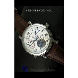 Breguet Retrograde Day/Date Japanese Automatic Watch with Tourbillon