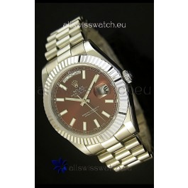 Rolex Day Date II 41MM Swiss Replica Watch - Green Dial - 1:1 Mirror Replica Watch 
