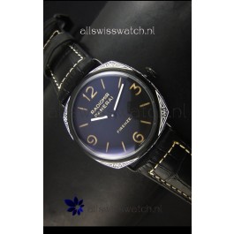 Panerai Radiomir PAM604 3 Days DLC Coated Swiss Watch with Unitas Movement