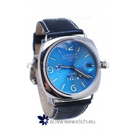 Panerai Luminor GMT 10 Days Swiss Replica Watch in Blue Dial