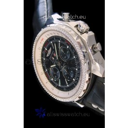 Breitling Bentley 6.75 in Swiss Replica Watch in Black Dial