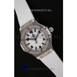 Hublot Big Bang King Swiss Quartz Watch in Faux Diamonds Plated