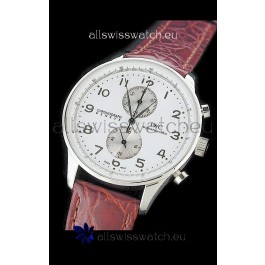 IWC Schaffhausen Japanese Replica Watch in White Dial