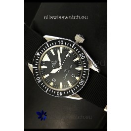 Omega Seamaster 300 R-Navy Black Dial Swiss Watch with Navy Strap