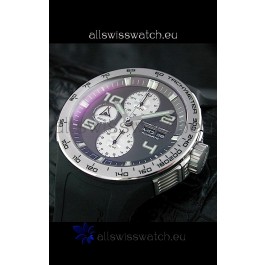 Porsche Design Flat Six P'6340 Swiss Chronograph Watch in Black Dial