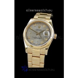 Rolex Day Date Japanese Full Gold Diamond Replica Watch