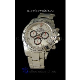 Rolex Daytona Cosmograph Swiss Replica Watch in White Dial