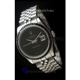 Rolex Datejust Japanese Replica Automatic Watch in Black Dial