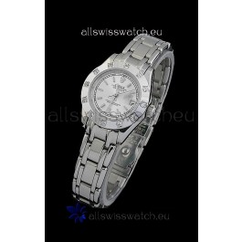 Rolex Datejust Ladies Swiss Replica Ladies Watch in Silver White Dial