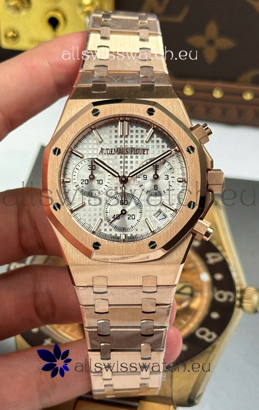 Audemars Piguer Royal Oak Chronograph 26240 Rose Gold Chronograph Super Clone Watch