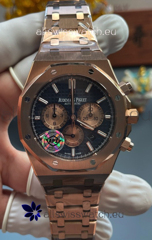 Audemars Piguet Super Clone Royal Oak Chronograph 26331OR Blue Dial Watch 