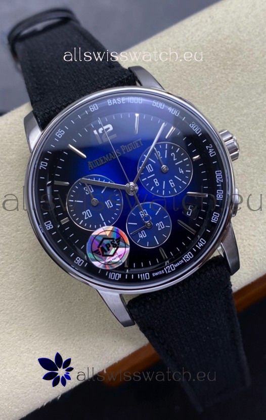 Audemars Piguet Super Clone CODE 11.59 Chronograph Smoked Blue Dial Watch 