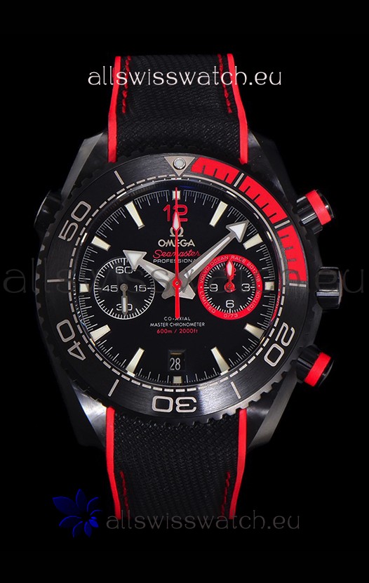 Omega Super Clone Planet Ocean 600M Chronograph Black Ceramic Replica Watch