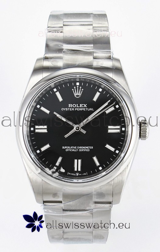 Rolex Oyster Perpetual Super Clone REF#126000 36MM Black Dial Swiss Replica
