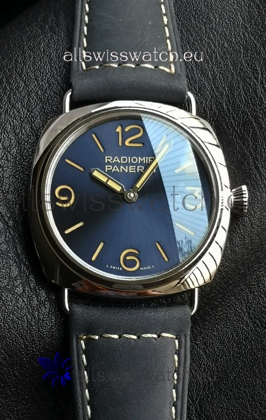 Panerai Super Clone Radiomir PAM1383 Swiss Replica Watch - 45MM Blue Dial 