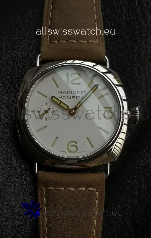 Panerai Super Clone Radiomir PAM1384 Swiss Replica Watch - 45MM White Dial 