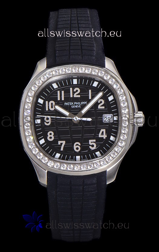 Patek Philippe Super Clone Aquanaut Stainless Steel Black Dial 38.5MM Watch 
