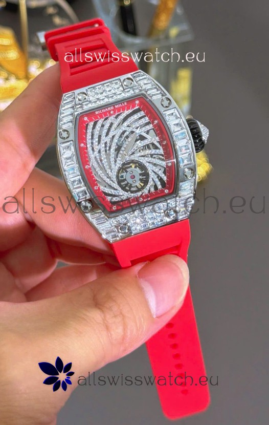 Richard Mille RM51-02 Stainless Steel Casing Watch in Mossanites Automatic Movement