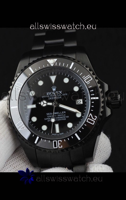 Rolex Sea Dweller Japanese Movement Replica Watch Black Dial 44MM
