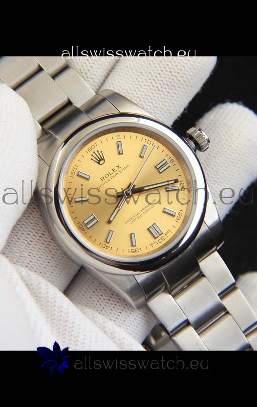 Rolex Oyster Perpetual Japanese Movement Replica Watch 36MM - Champange Dial