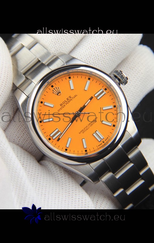 Rolex Oyster Perpetual Japanese Movement Replica Watch 41MM - Yellow Dial