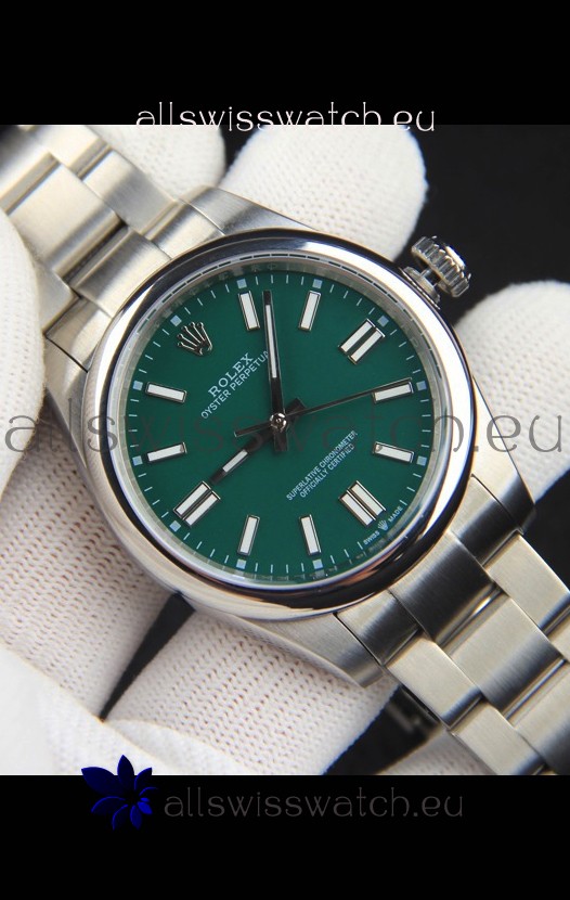 Rolex Oyster Perpetual Japanese Movement Replica Watch 41MM - Green Dial