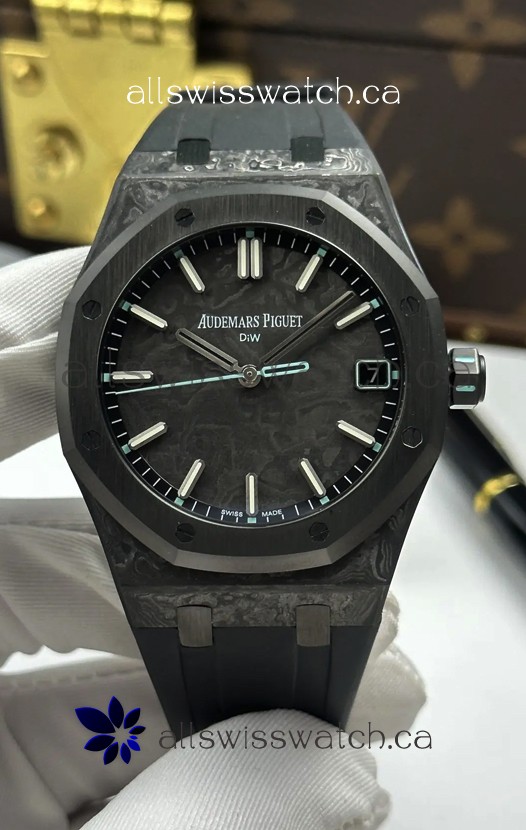 Royal Oak Aqua Voidline DiW 15500 Black Carbon Super Clone Watch 