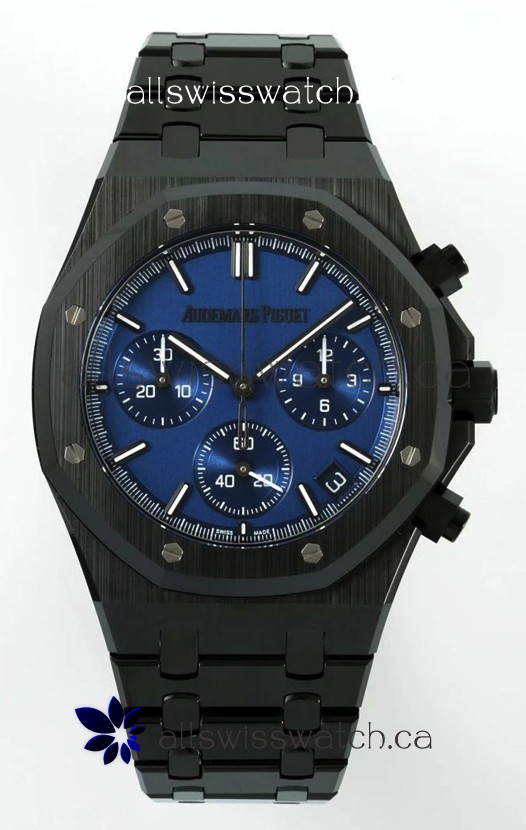 Royal Oak Chrono 26240 Black Ceramic Blue Dial Super Clone Watch 