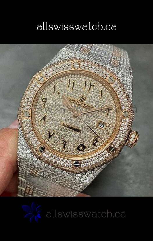 Royal Oak 15400 Iced Out Super Clone Edition 7 Super Clone Watch 
